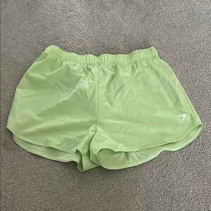 Gymshark Light Green Athletic Shorts
